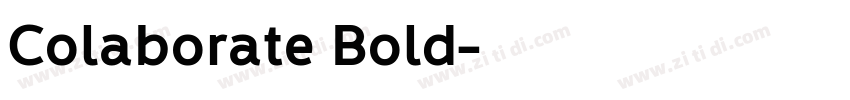 Colaborate Bold字体转换